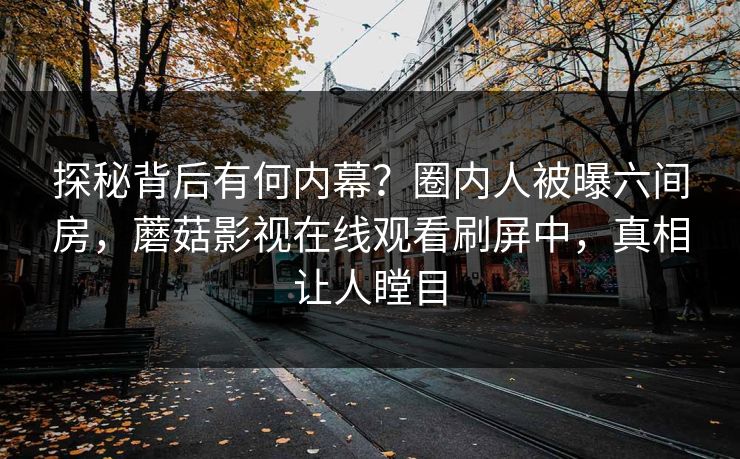 探秘背后有何内幕？圈内人被曝六间房，蘑菇影视在线观看刷屏中，真相让人瞠目